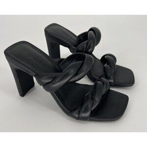 Open Edit Nordstrom Sandal Remy Twist Black Women’s 5.5M NWOB‎